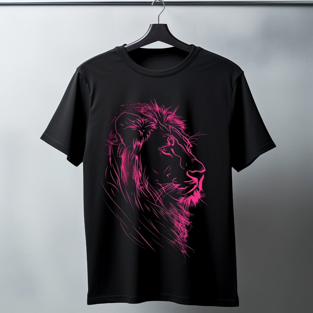 Neon Pink Lion